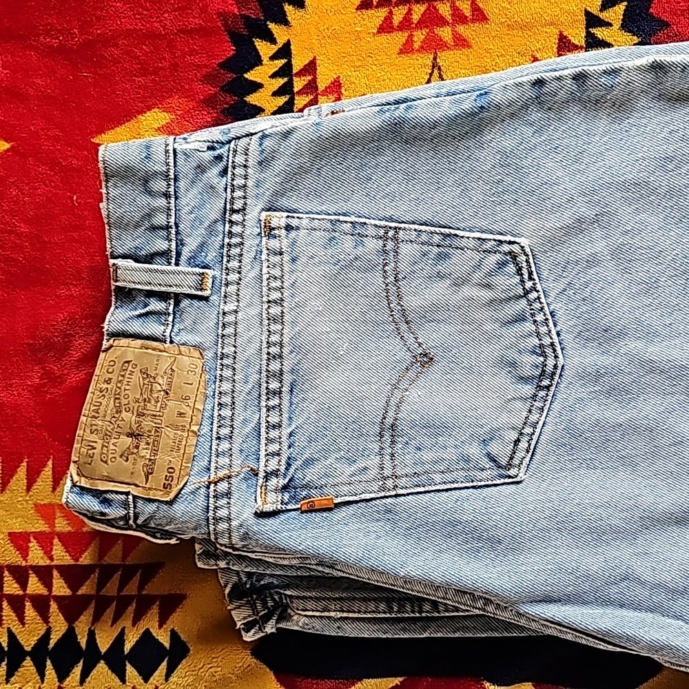 Vintage Orange tag levi, levi jeans 550